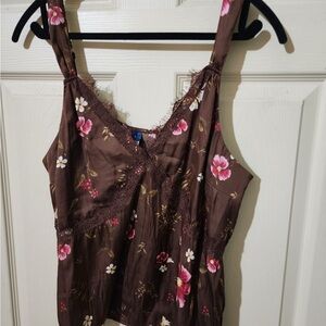 Old Navy Brown Floral Camisole